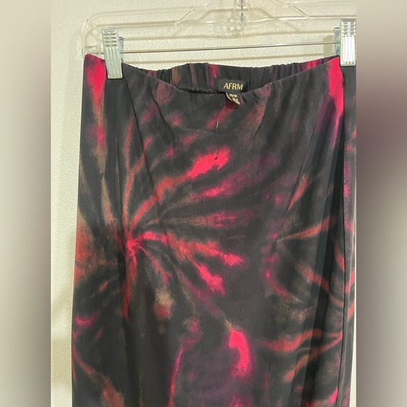 AFRM spiral print stretchy size XS Black Pink combo NWOT - Picture 4 of 6